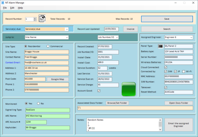 NT Alarm Manage